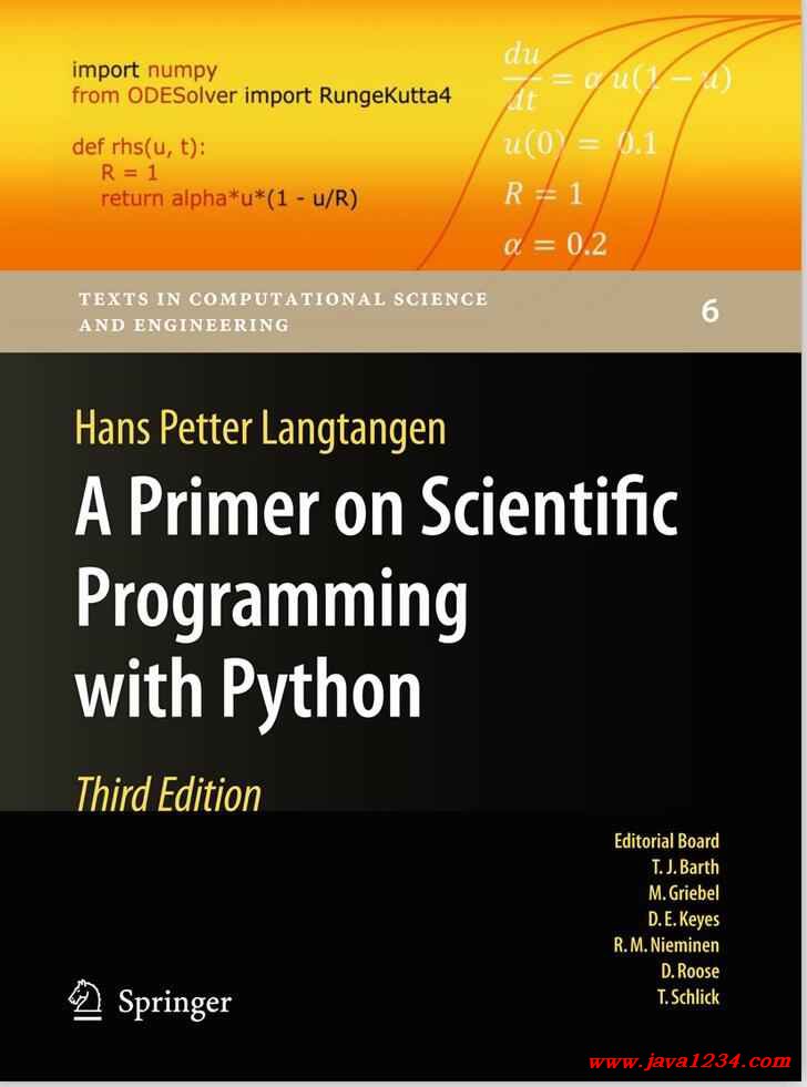 A Primer On Scientfic Programming With Python, Third Edition PDF 下载 ...